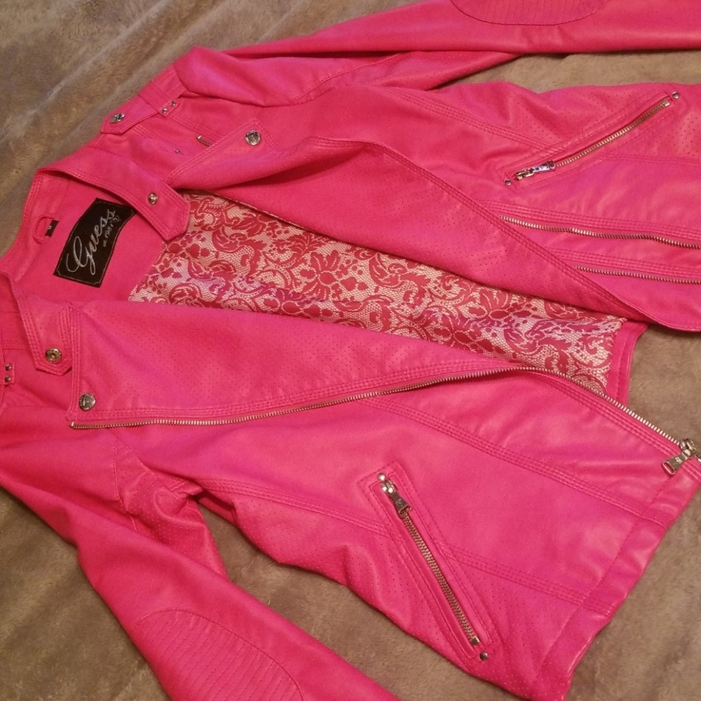 Guess leather jacket
